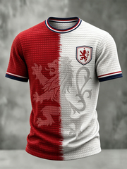 Herren Großbritannien Fußball-Liebhaber England bedrucktes Kurzarm-T-Shirt
