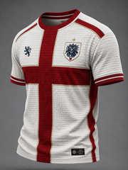 Herren Großbritannien Fußball-Liebhaber England bedrucktes Kurzarm-T-Shirt