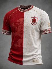 Herren Großbritannien Fußball-Liebhaber England bedrucktes Kurzarm-T-Shirt