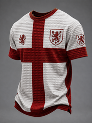 Herren Großbritannien Fußball-Liebhaber England bedrucktes Kurzarm-T-Shirt