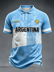 Herren Argentinien Fußballtrikot