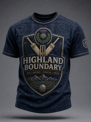 Herren Schottland Cricket Liebhaber bedrucktes T-Shirt