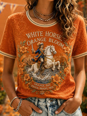 Damen T-Shirt mit Kunstdruck zum 12. Juli (Orangemen's Day)