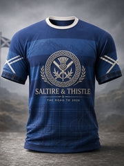 Herren T-Shirt mit Aufdruck „Schottland-Fußballfan“