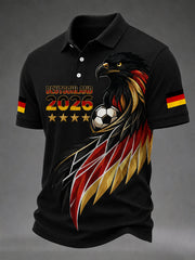 Bedrucktes Freizeit-T-Shirt für deutsche Fußballfans (Herren)