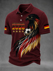 Bedrucktes Freizeit-T-Shirt für deutsche Fußballfans (Herren)