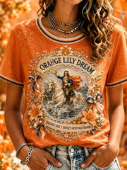 Damen T-Shirt mit Aufdruck zum Orangemen's Day am 12. Juli