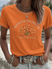 Damen T-Shirt mit Aufdruck: 12. Juli Orangemen's Day Kunst