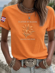 Damen T-Shirt mit Aufdruck zum Orangemen's Day am 12. Juli
