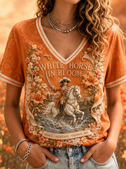 Damen T-Shirt mit Kunstdruck zum Orangemen's Day am 12. Juli