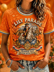 Damen T-Shirt mit Aufdruck zum 12. Juli (Orangemen's Day)