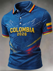 Kolumbien Fußball 2026 Freizeit Unisex Poloshirt