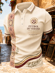 Herren-Geschenk für Fußballfans Bedrucktes lässiges Polo