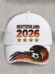 Unisex Resort Germany Football Design Print Cap