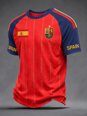 Herren-Geschenk für Spanien-Fußballfans, lässiges T-Shirt mit Aufdruck