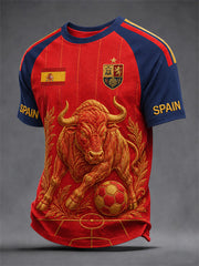 Herren-Geschenk für Spanien-Fußballfans – lässiges T-Shirt mit Aufdruck