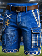 Herren UK Fußball Liebhaber Schottland Bedruckte Shorts