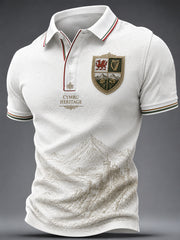Herren-T-Shirt mit keltischem Drachenmotiv