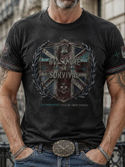 Herren T-Shirt mit Aufdruck „UK PTSD Awareness“