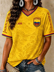 Columbia V-Ausschnitt T-Shirts für Damen (Fußball)