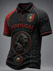 Herren-Shirt im Portugal-Fußball-Look