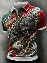 Herren-Shirt im Portugal-Fußball-Design