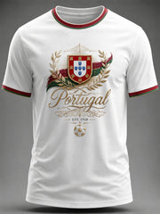 Herren T-Shirt mit portugiesischem Fußballmotiv
