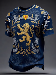 Herren T-Shirt mit Schottland-Druck und kurzen Ärmeln