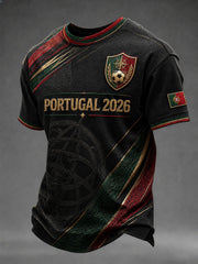 Herren Portugal Fußball T-Shirt mit Aufdruck