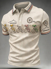 Herren-Skelett-Fahrradshirt