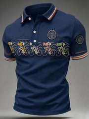 Herren-Skelett-Fahrradshirt