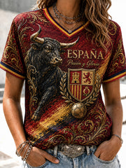 Spanien Frauen Fußball Fan 2026 T-Shirt