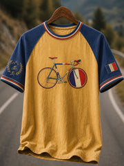 Französisches Herren-Fahrrad-T-Shirt