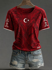 Türkische Frauenfußball-T-Shirts