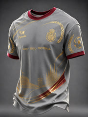 Herren T-Shirt mit spanischem Fußball-Print