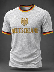 Herren T-Shirt mit Deutschland-Fußballmotiv