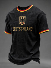 Herren T-Shirt mit Deutschland-Fußballdruck