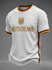 Herren T-Shirt mit Deutschland-Fußballdruck