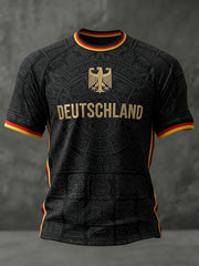 Herren T-Shirt mit Deutschland-Fußballdruck
