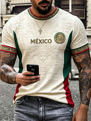 Herren T-Shirt mit Mexiko-Stolz-Kunstdruck