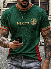 Herren T-Shirt mit Mexiko-Stolz-Kunstdruck