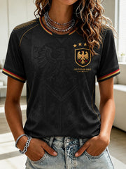 Bedrucktes T-Shirt Deutschland Fußball für Damen