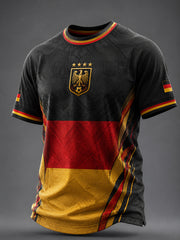 Herren Deutschland Fußball Fan Grafik T-Shirt