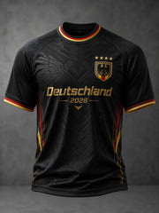 Herren T-Shirt mit Deutschland-Fußball-Aufdruck
