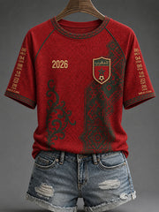 Damen Marokko Fußball-T-Shirts 2026