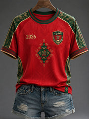 Fußball-T-Shirts für Damen, Marokko 2026
