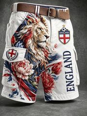 Herren Shorts England Motiv Fussballfan
