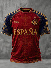 Herren T-Shirt Spanien Fußball 2026 Kurzarm