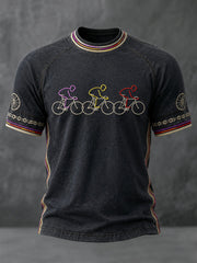 Herren Radrennen Kurzarm T-Shirt