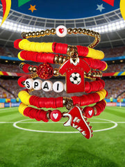 Spanien Fußball Freizeit Armband Set